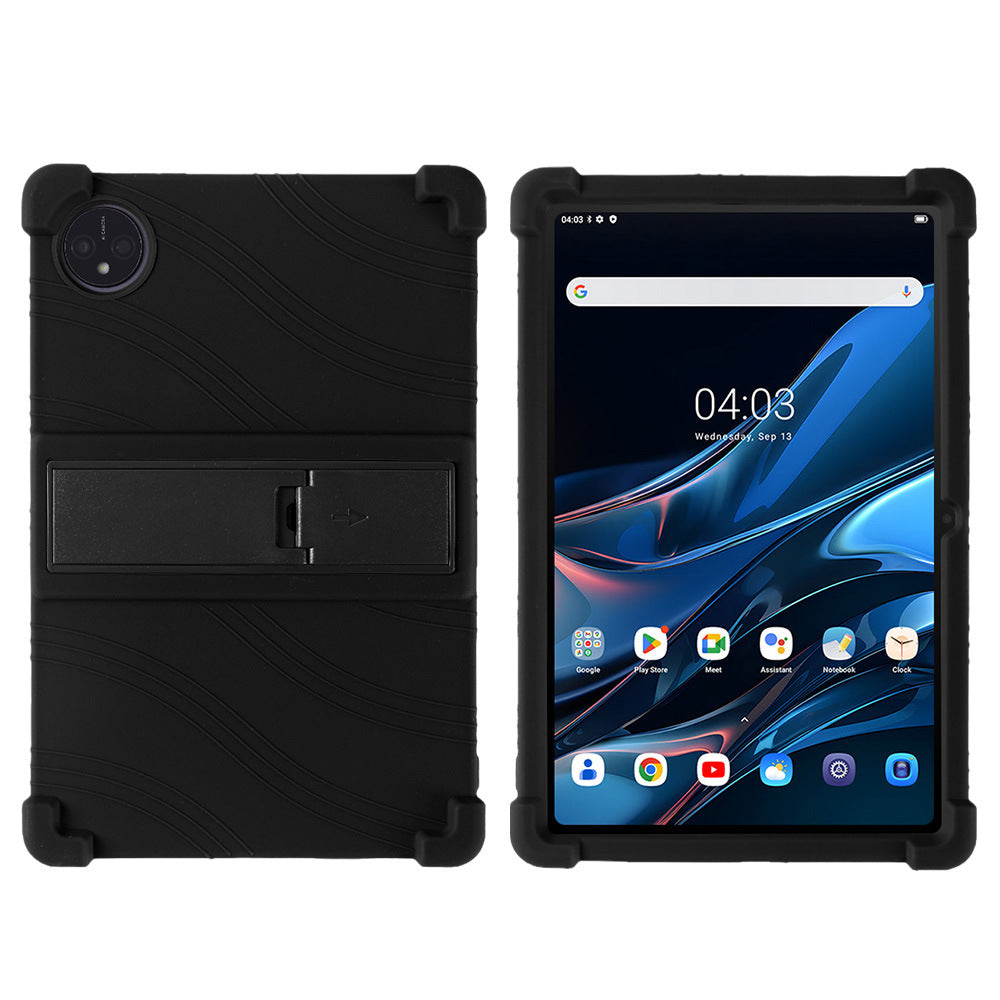 Applicable Blackview Tab 10WIFI Tablet Case 10.1 Inch Anti-drop Silicone Belt Bracket Protecting Case Protecting case