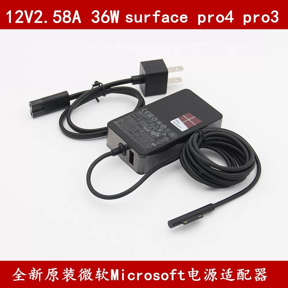 Genuine New Adapter 36W for Microsoft surface pro4 pro3 Book 2 1769 1625 1724 1631 12V2.58A Power Adapter 36W Microsoft surface laptop repair parts