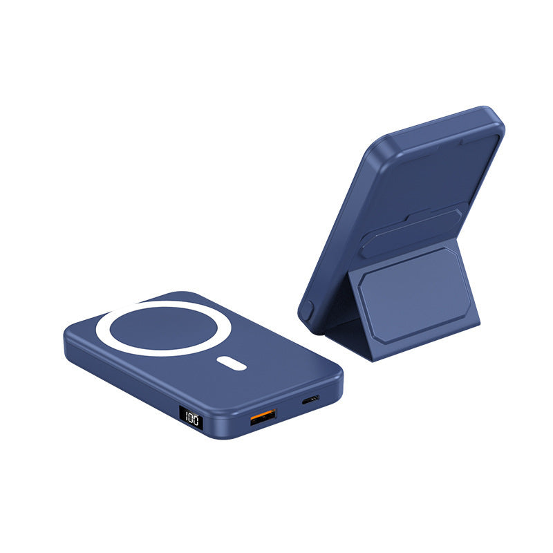 Magnetic fast charging power bank wireless with bracket mini mobile power supply