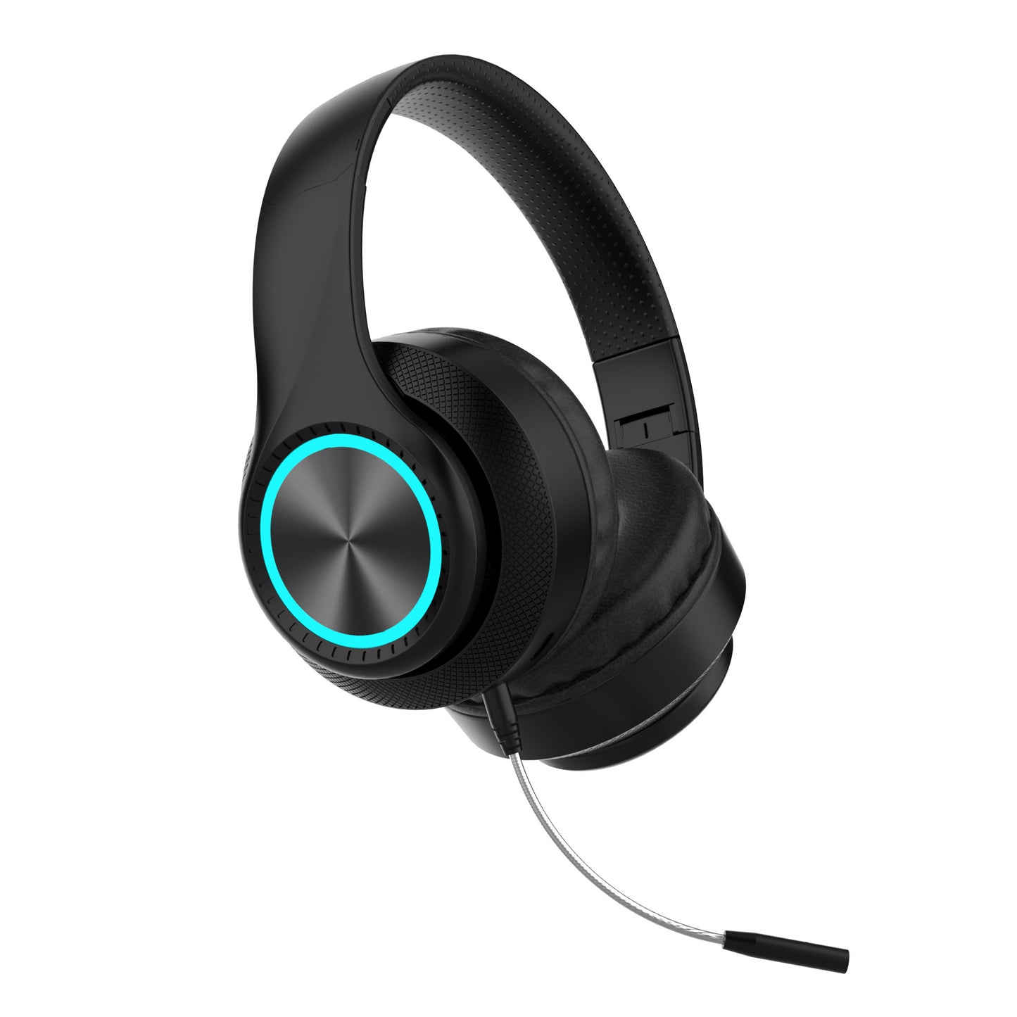 Accessories Removable microphone RGB light noise reduction CD pattern large earmuffs protein headset Bluetooth wireless gaming headset