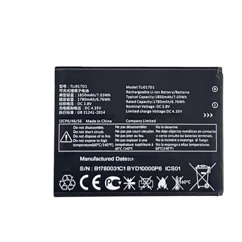 TCL Flip Pro-4056 Alcatel GO Filp4 Battery Tli07D1 1850mAh TCL Flip Pro VZW-TCL-4056W VZW-TCL-44056S TLi017C1 TLi017C7 BATTERY TCL phone repair parts