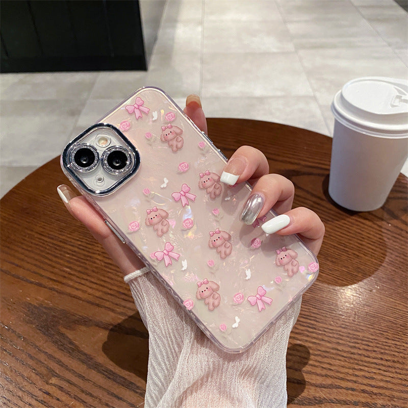 Accessories for iPhone15promax mobile phone case Apple 14 Pro shell pattern rabbit 13 lens film 12 Japan and Korea 11