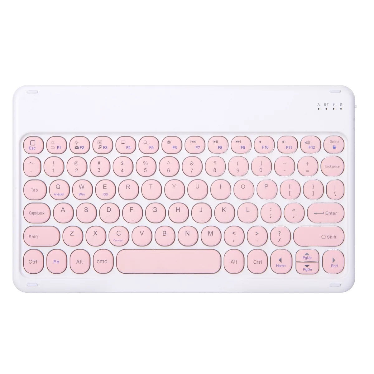 Manufacturer retro round touch bluetooth keyboard mobile phone tablet mini lightweight portable bluetooth wireless keyboard protective Accessories