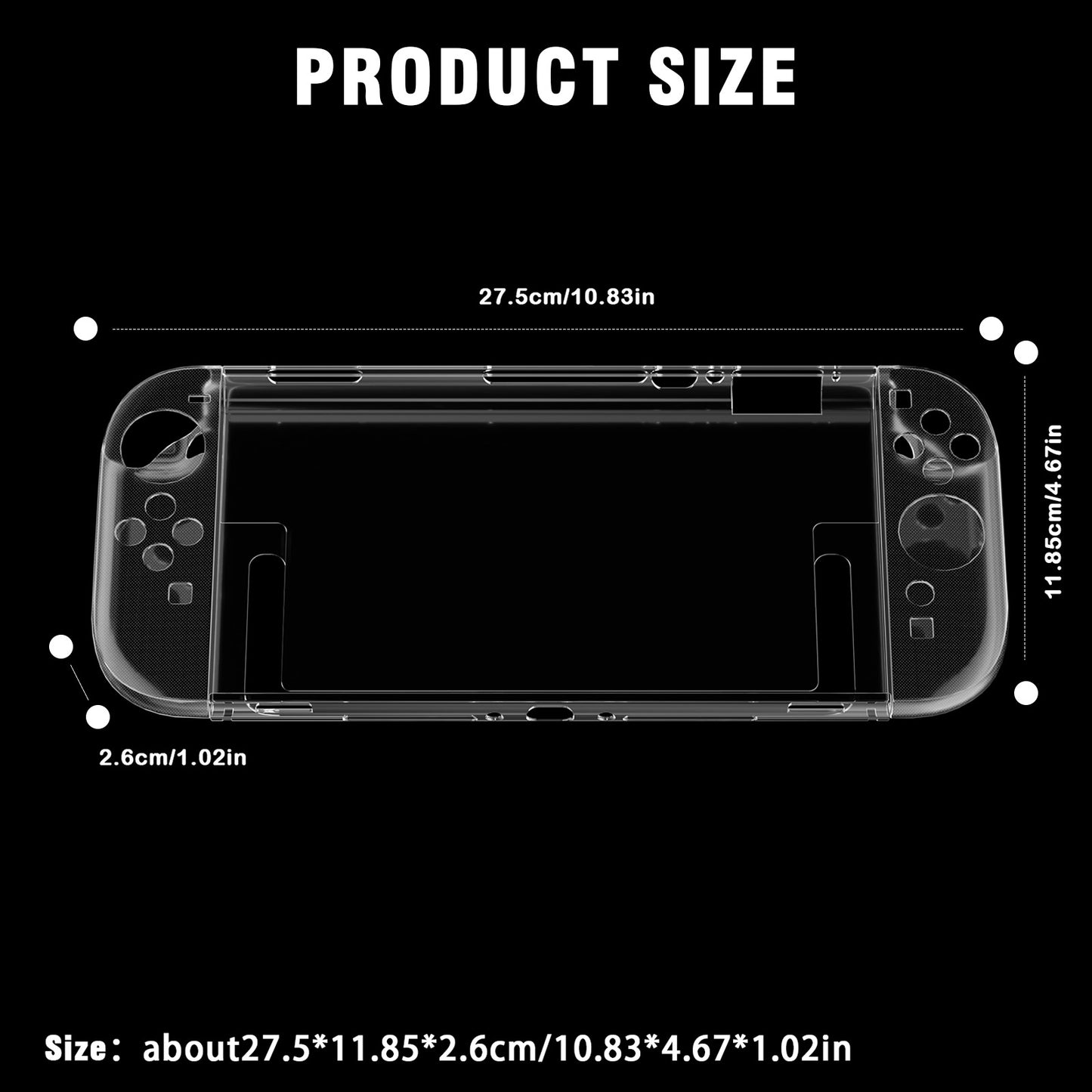 Switch 2 host case Suitable for Nintendo switch 2 split PC case TPU handle case