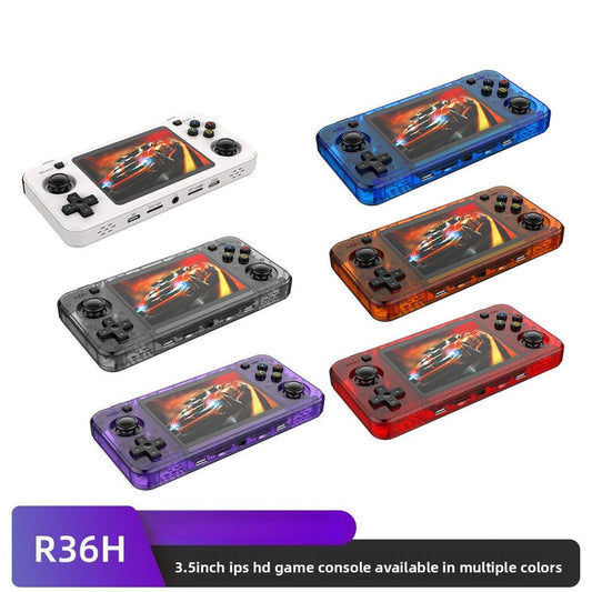 3.5" inch R36H IPS HD Linux Dual joystick Dual TF 3000mAh rechargable gamepad Ultra-Thin games Handheld Game Player console