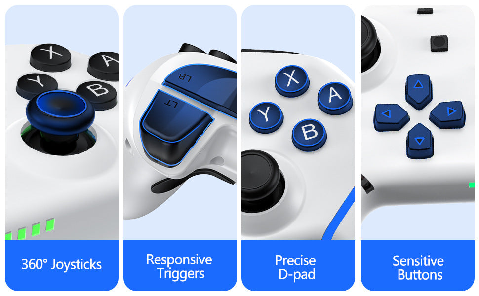 SwitchPro gamepad with vibration with macro definition switch host Bluetooth TYPE-C