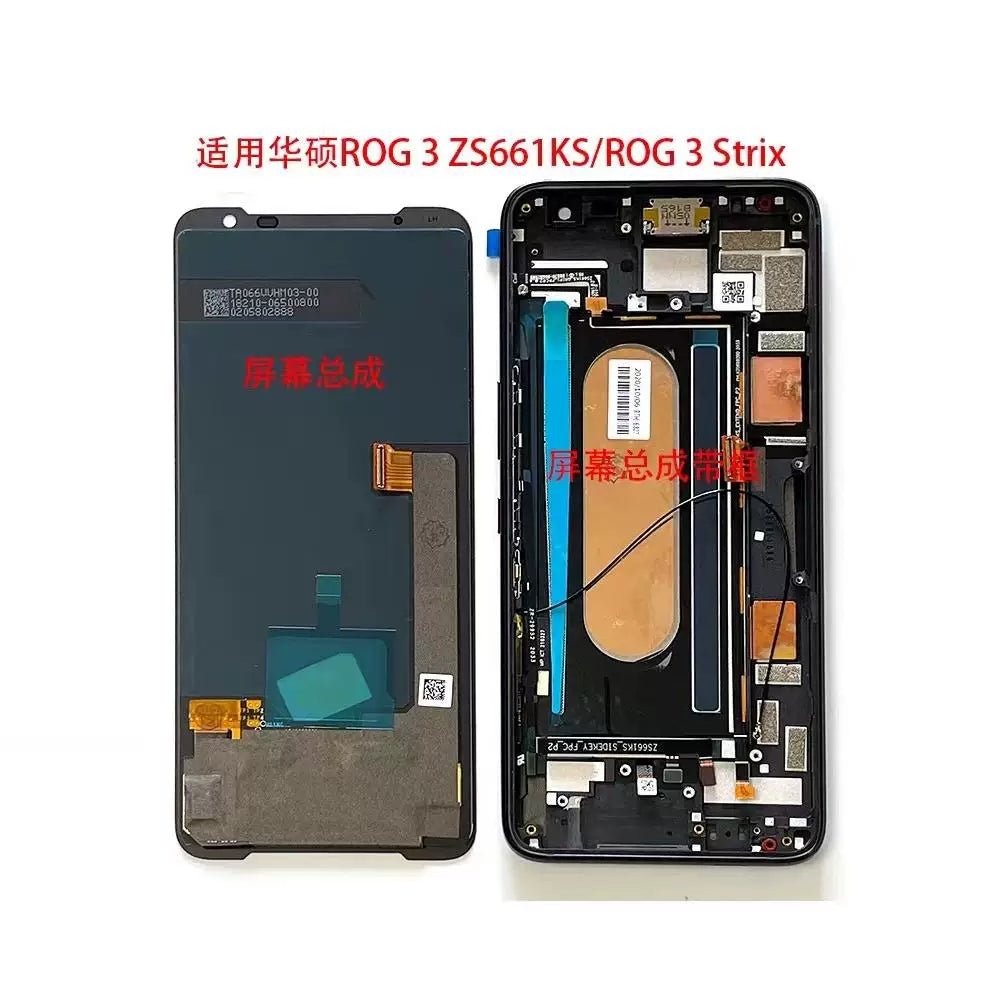 LCD Touch screen assembly for  ASUS  i003DD ZS661KS ROG3 ROG2 zs660kl i001DB display panel digitizer glass screen