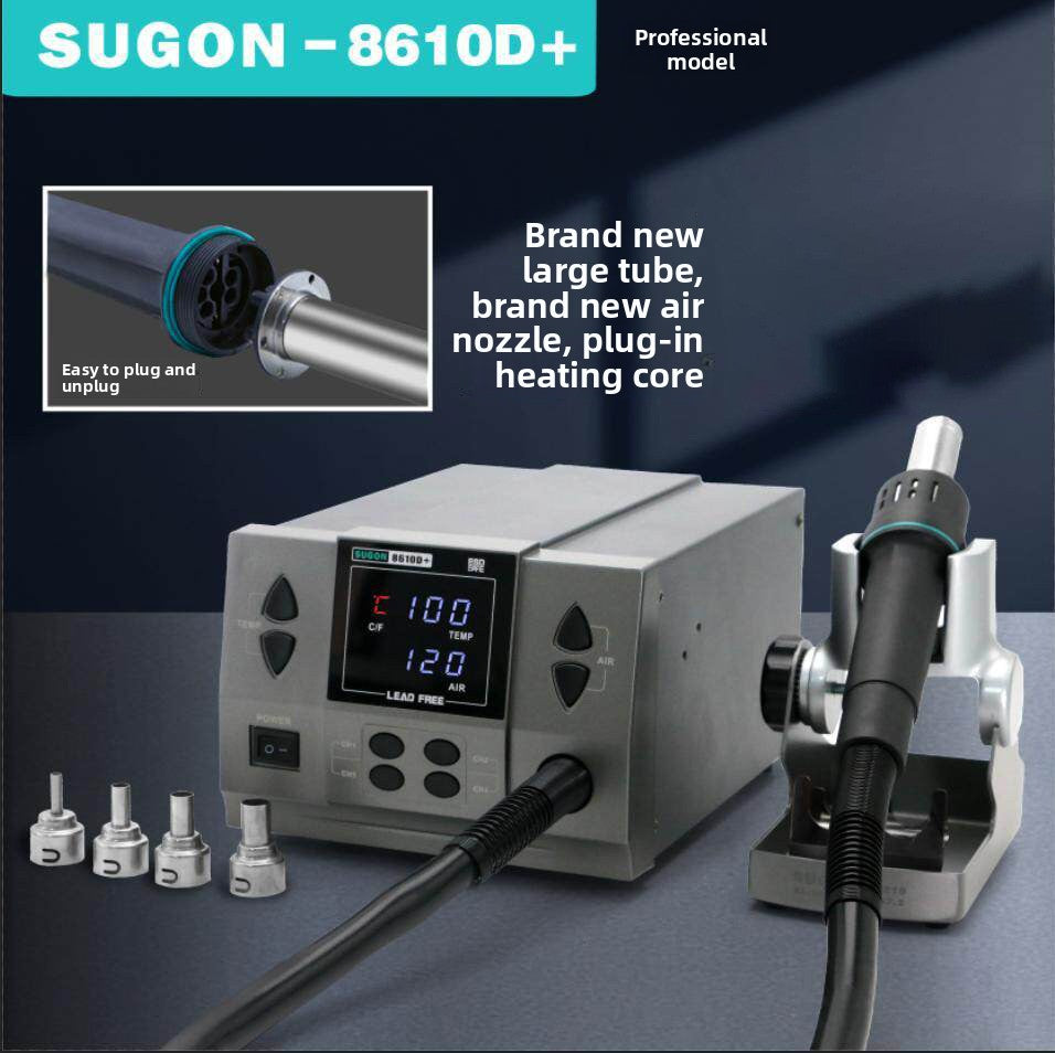 8610D + hot air gun direct wind cyclone CPU hot air gun chip hot air gun Laptop Mobile Phone Repair tools