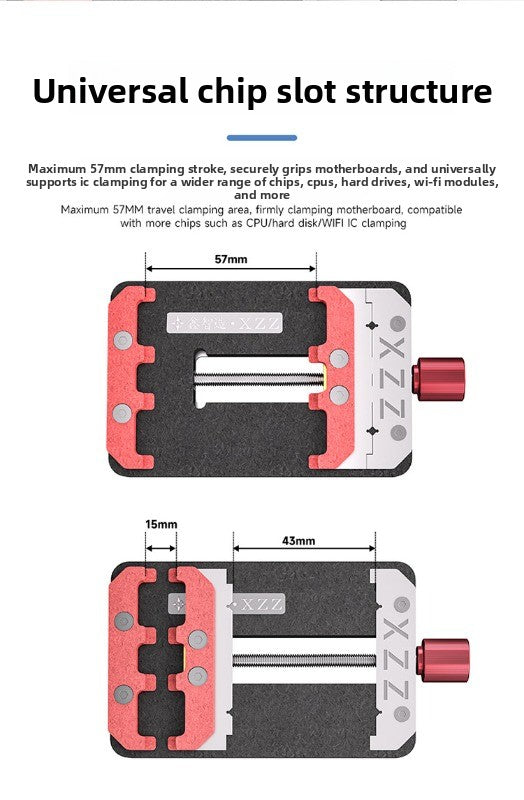 S3 new type, multi-functional maintenance fixture, glue removal, three card slot design, suitable for various types of main board chips repair tool