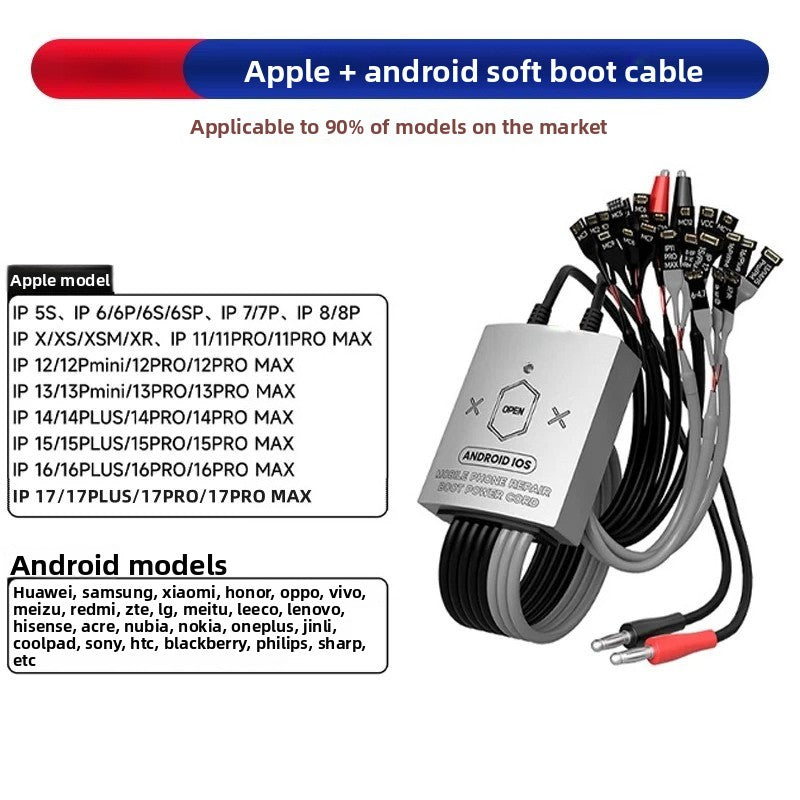 Apple Android power cord iphone5-17promax Android repair power cord  Android IOS  Mobile Phone Repair boot power cord  Repair tools