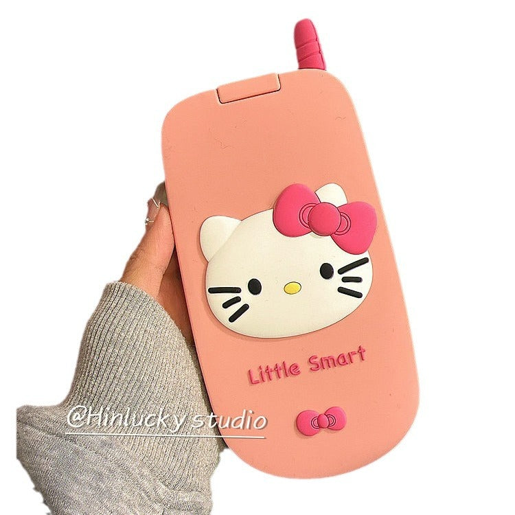 Accessories pink cartoon KT cat flip big brother for apple 14 mobile phone case iphone15pro max new 13p