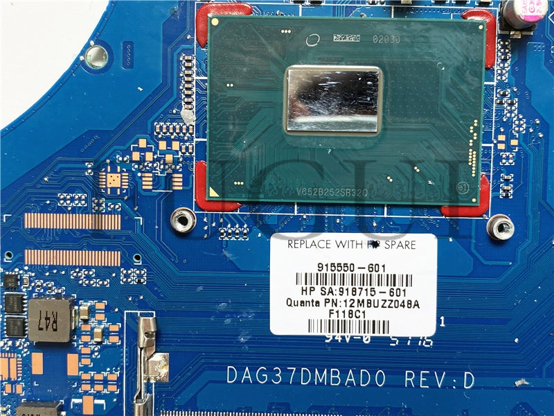 (Shipping fee not include)HP motherboard system board 17-AB 17-W 915550-601 DAG37DMBAD0 I7-7700 GTX1050TI4GB