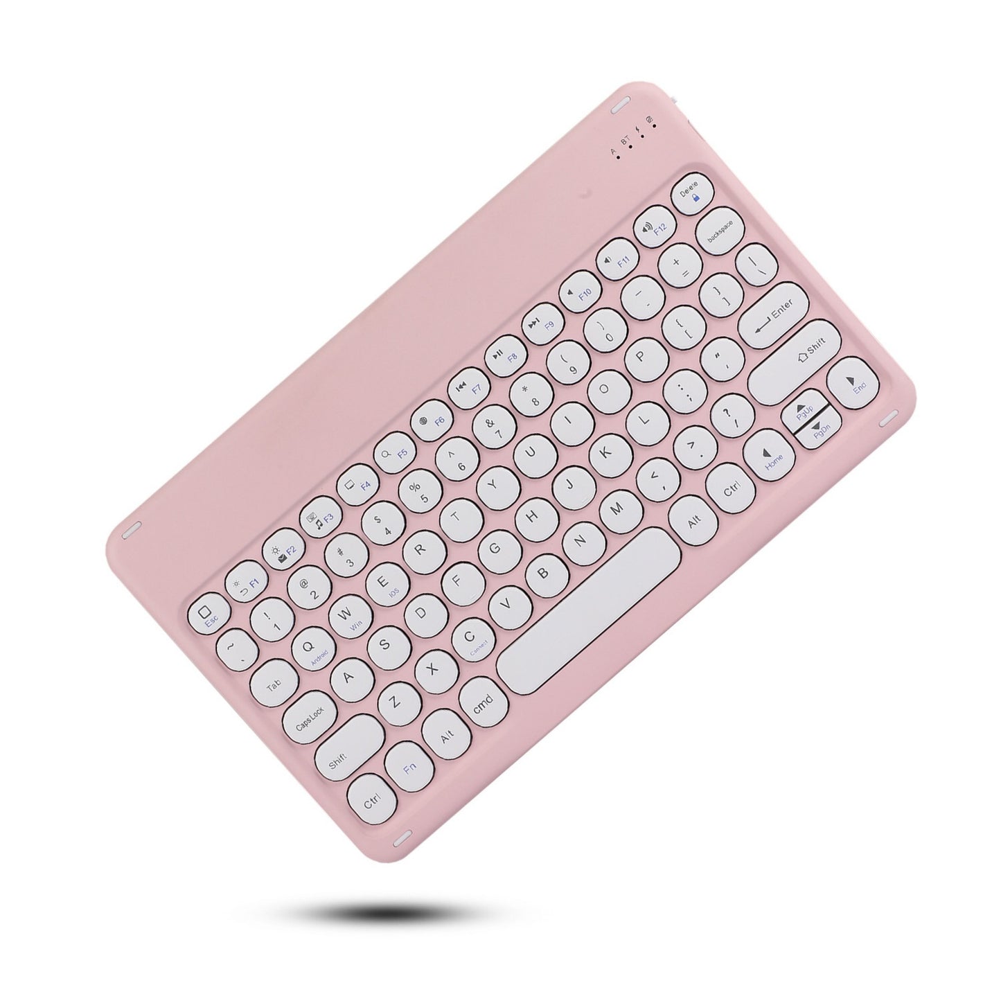 Manufacturer retro round touch bluetooth keyboard mobile phone tablet mini lightweight portable bluetooth wireless keyboard protective Accessories