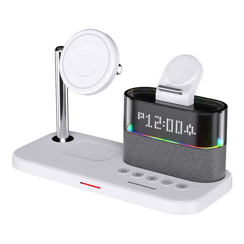 Magnetic wireless charger 3-in-1 wireless charging Clock  for Apple 3-in-1
