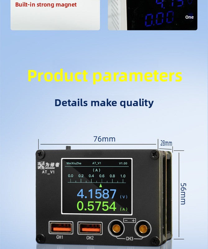 ATV1 High Precision, Multifunctional Current Meter Android UART Fault Analysis, Current Scale Prompt repair tool