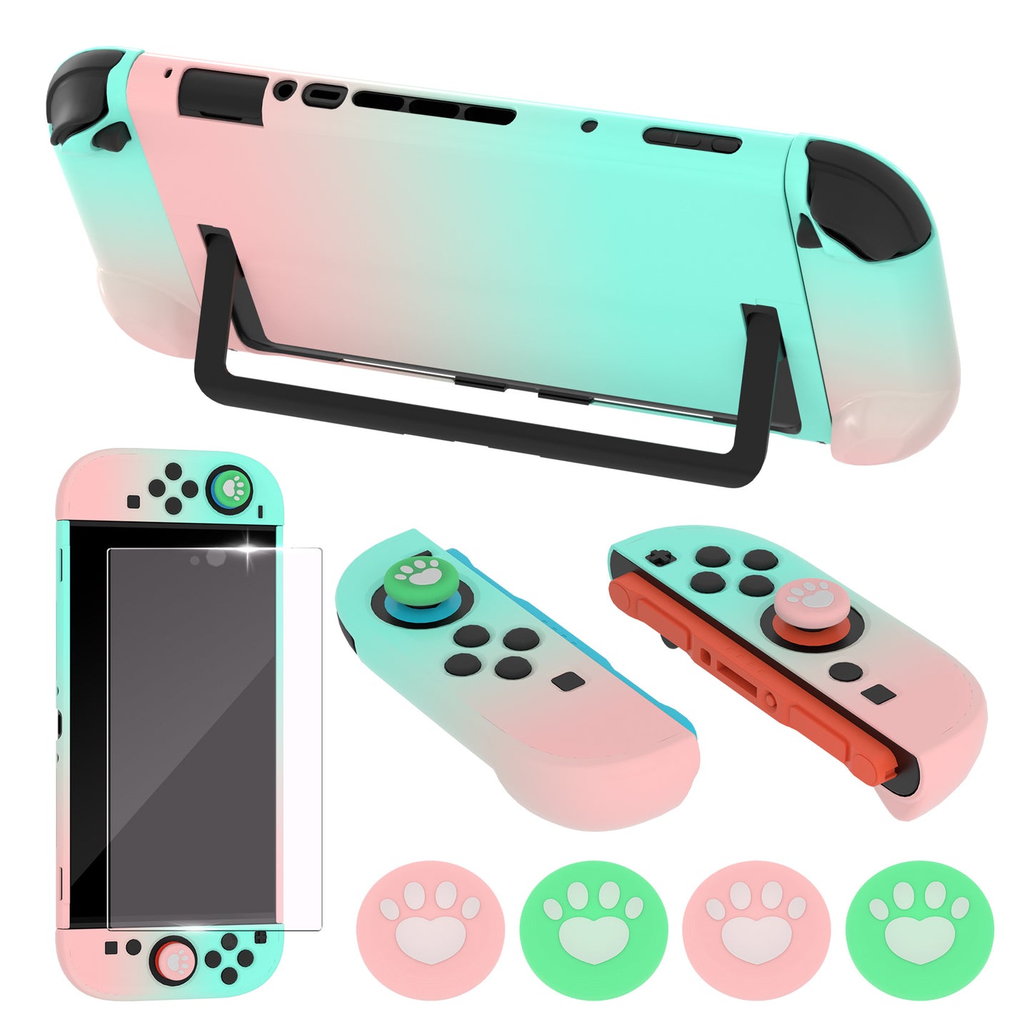 Applicable to Nintendo Switch 2 protective case set switch 2 skin-friendly gradual change case button cap explosion-proof film