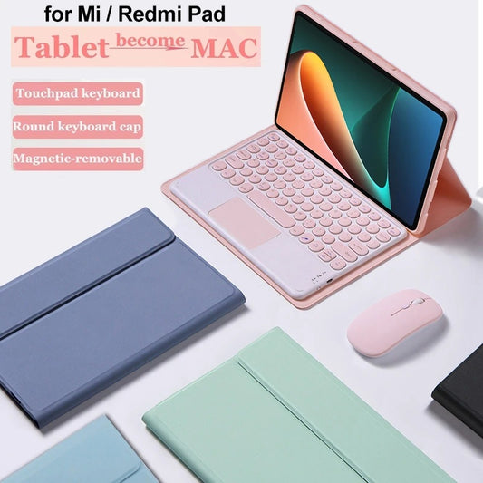 Applicable Mi 5Pro Bluetooth keyboard 11-inch protective case 2023 Mi 6 tablet touch keyboard leather case mouse protective Accessories