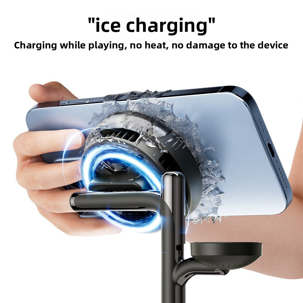 Qi2.2 Magnetic 3-in-1 wireless charger 25W is suitable for Apple mobile phone Bluetooth audio multi-function wireless charging