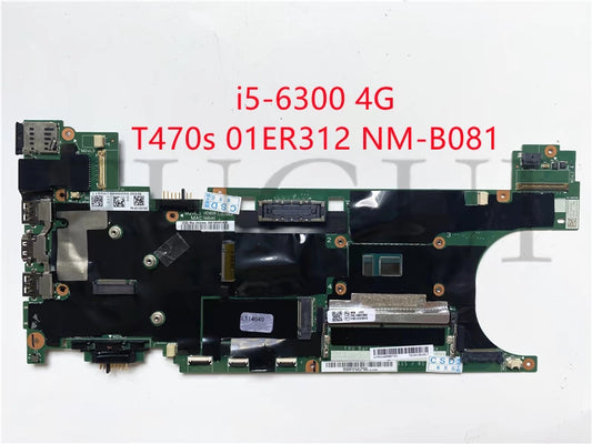 (Shipping fee not include)Lenovo/ lenovo motherboard system board  T470S 01ER312 NM-B081 i5-6300 4G