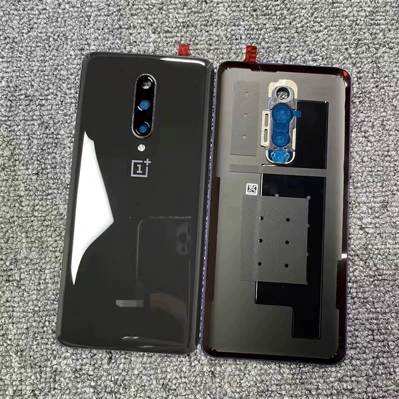 AAA+ quality For OnePlu Back Battery Cover Door Rear Glass Oneplus 6 6T 7 7T 7Pro 7TPro Battery Cover  Case With Camera Lens OnePlus phone repair parts