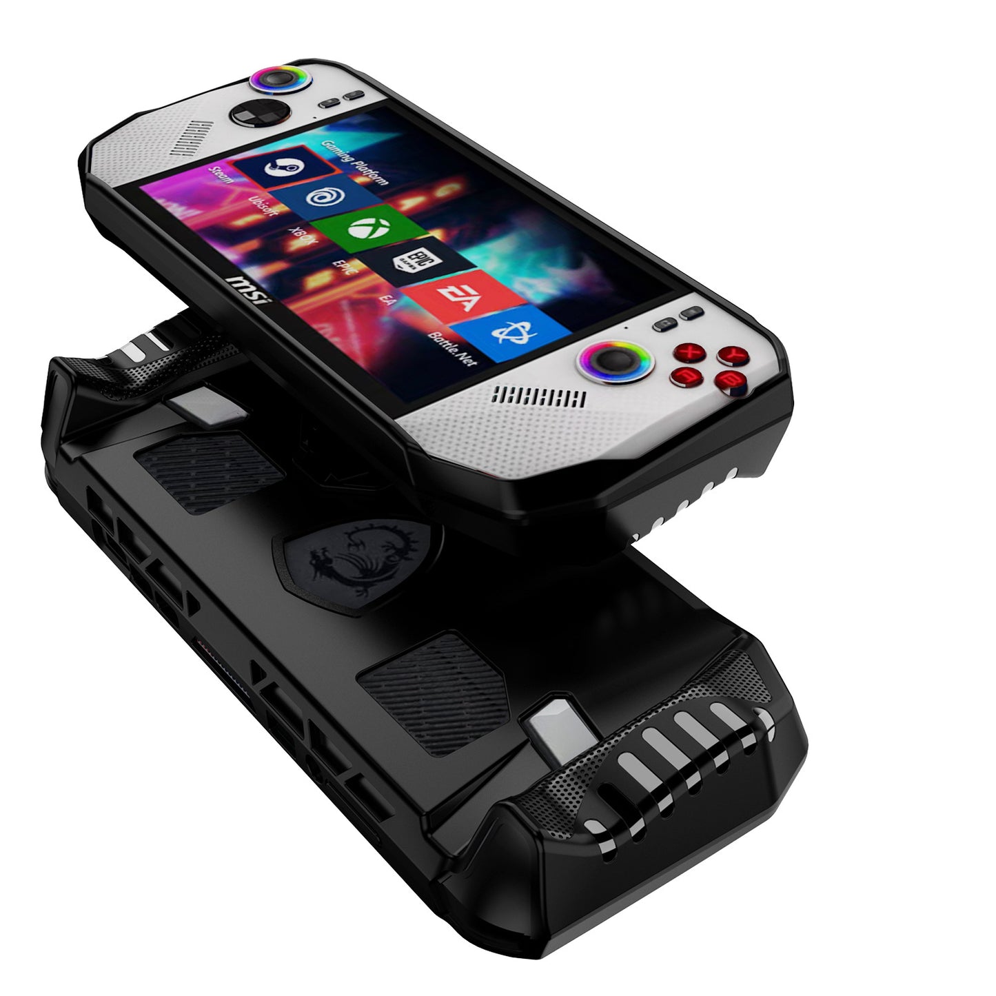 Suitable for MSI claw A8 bz2em sharp dragon version protective case TPU bracket game handheld protective case