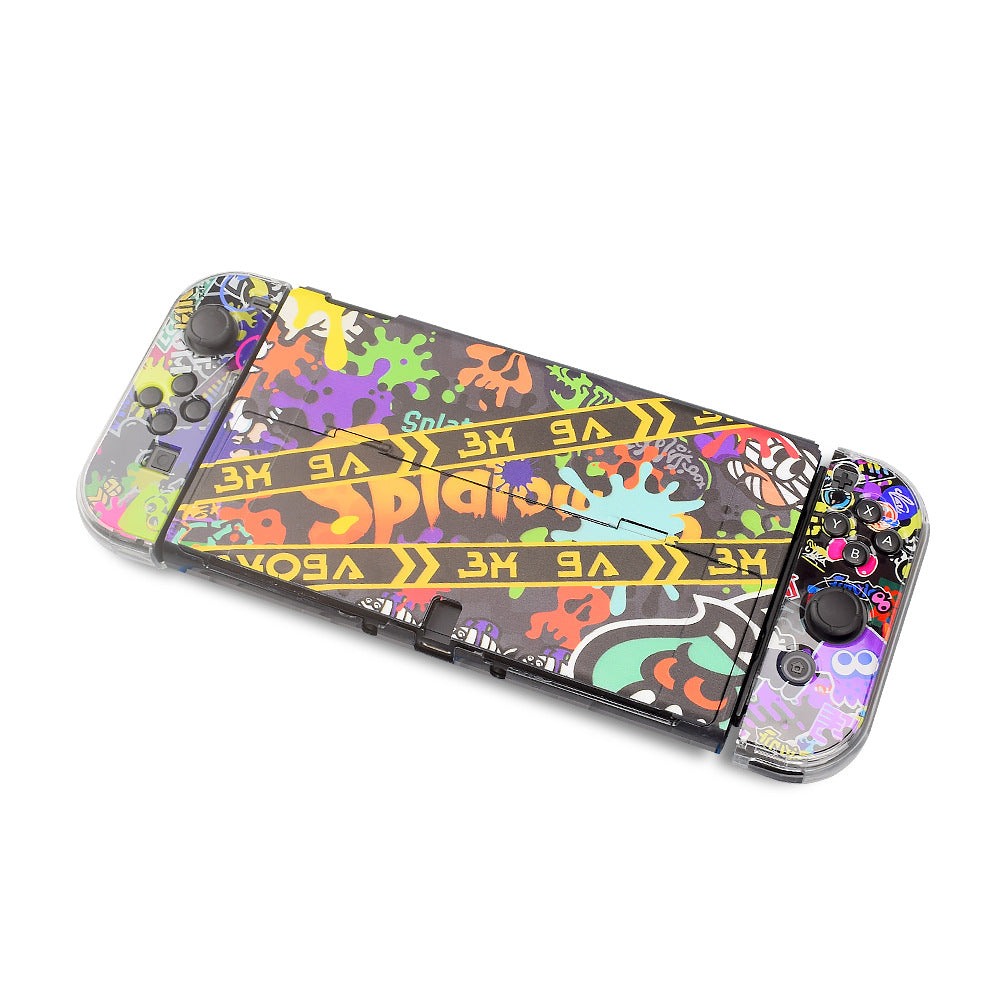 Suitable for Nintendo switch OLED protective case switch game console protective case PC color case UV pattern