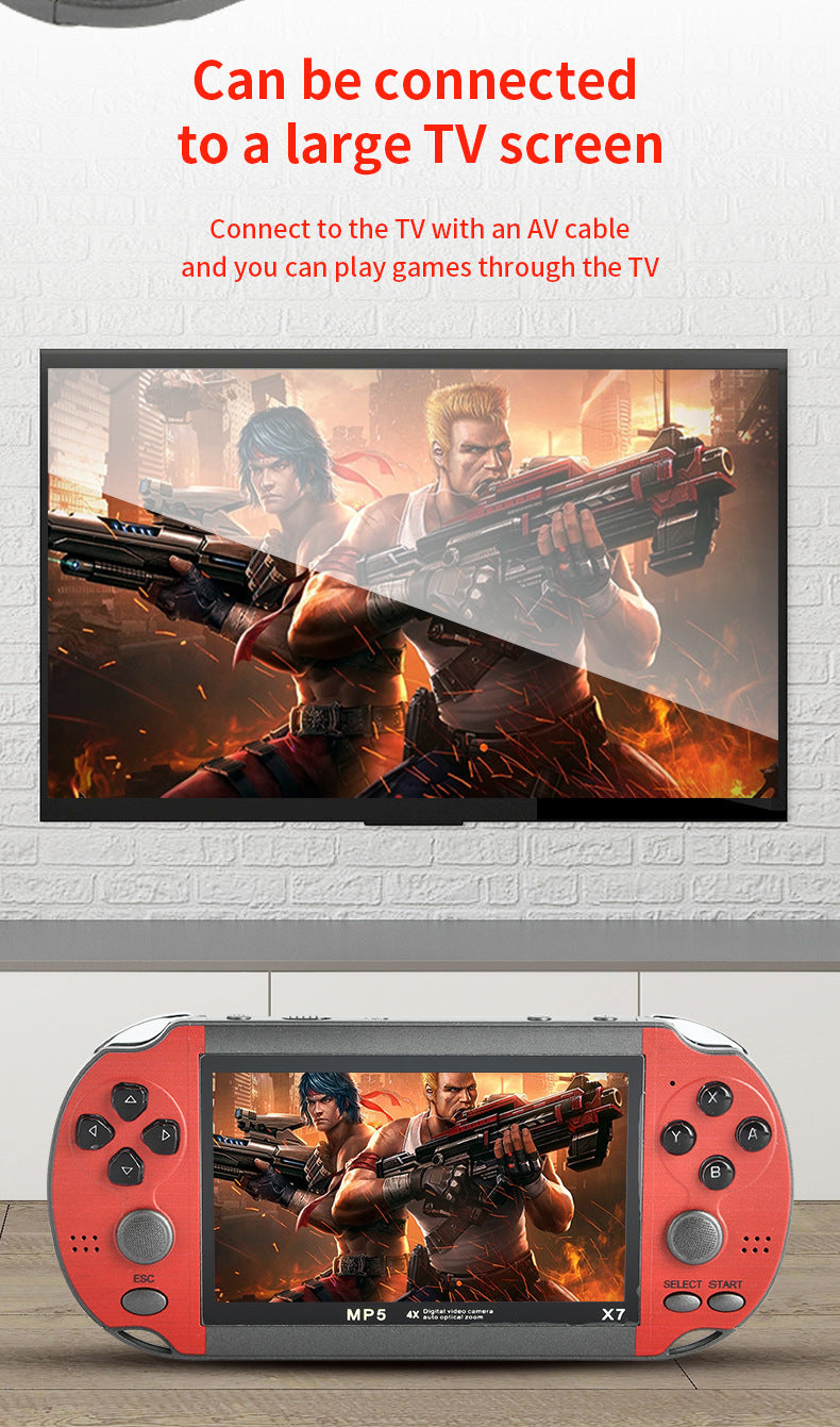 4.3" inch HD X7 special 15000 games Handheld Game joystick Player console retro arcade dual-joystick PSP handheld game console