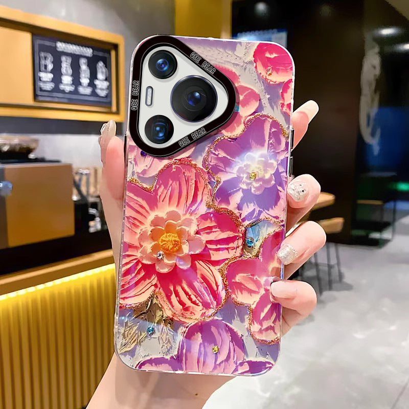 Accessories are suitable for Huawei Pura70 mobile phone case, new princess please make a fortune text Pura70pro protective case all-inclusive anti-proof