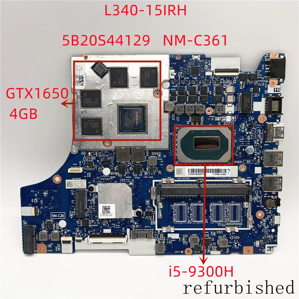 (Shipping fee not include)99新 lenovo L340-15IRH 5B20S44129 I5-9300H GTX1650 4G nm-c361