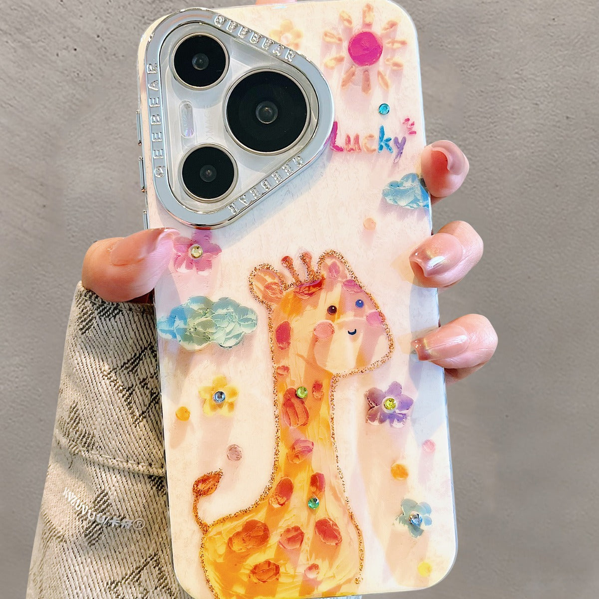 Accessories for Huawei pura70pro mobile phone case pura70 Dumbo giraffe p60pro cute cartoon p70p