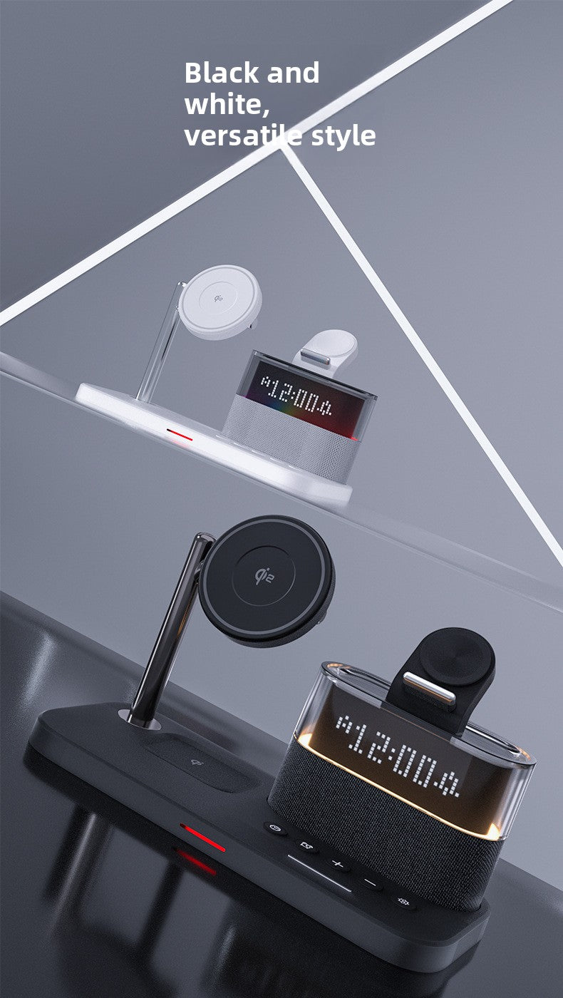 Magnetic wireless charger 3-in-1 wireless charging Clock  for Apple 3-in-1