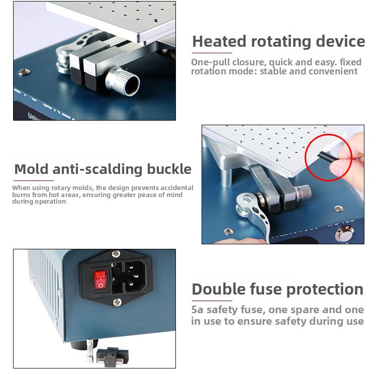 Mobile phone screen removal heater separation machine real pump constant temperature touch LCD mobile phone screen change repair heating station Mobile Phone Repair tools