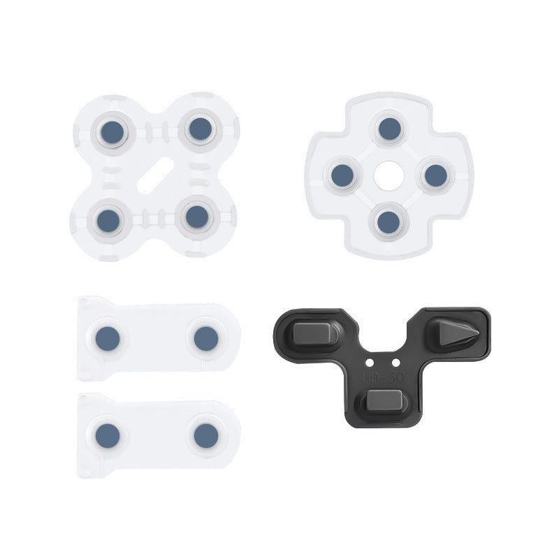Gamepad conductive glue ps4 handle silicone buttons, suitable for 360 white conductive buttons silicone wholesale