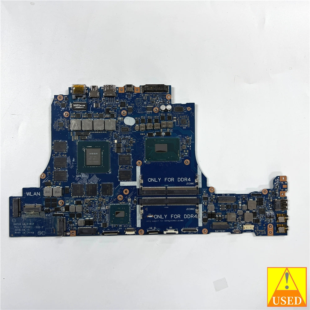 (Shipping fee not include)DELL motherboard system board 15 R3 17 R4 CN-0D51CG  I7-7700H GTX 1070 8GB