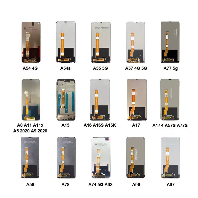 LCD touch screen assembly  for OPPO A5 2020 A5S A3S A53 A54 A16 A17 A18 A57 A58 screen assembly digitizer glass panel display