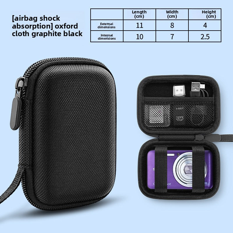 OLYSON CCD Camera Bag Small Camera Case Card Storage Box Digital Camera for Sony Canon ixus Fuji Nikon Samsung Panasonic Hard Case Drop-proof Waterproof Portable Bag Digital camera accessories