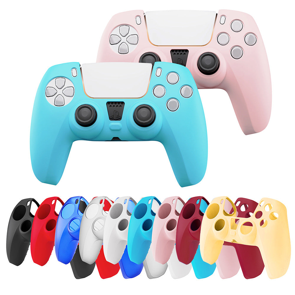 PS5 handle silicone cover, spray feel oil PS5 handle protective cover, protective case PS5 peripheral accessories