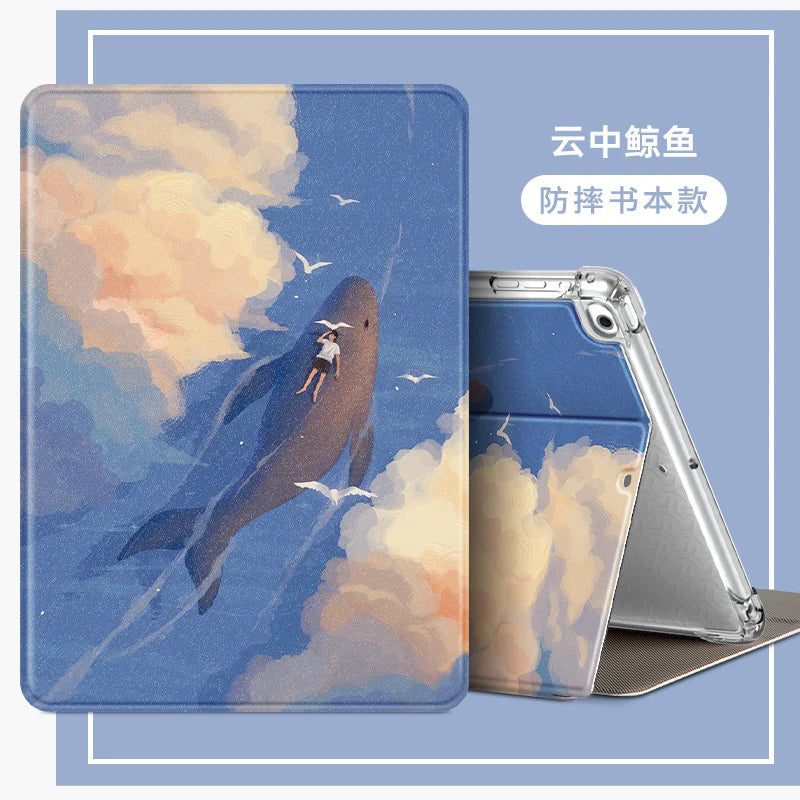 For apple ipad case air2 tablet 2026 new model 2018 silicone mini6/4 case ipad11 8 7 10th 9th generation 2025 anti-drop 2021 inch 9 all-inclusive 5 six Pro11 Tablet Accessories