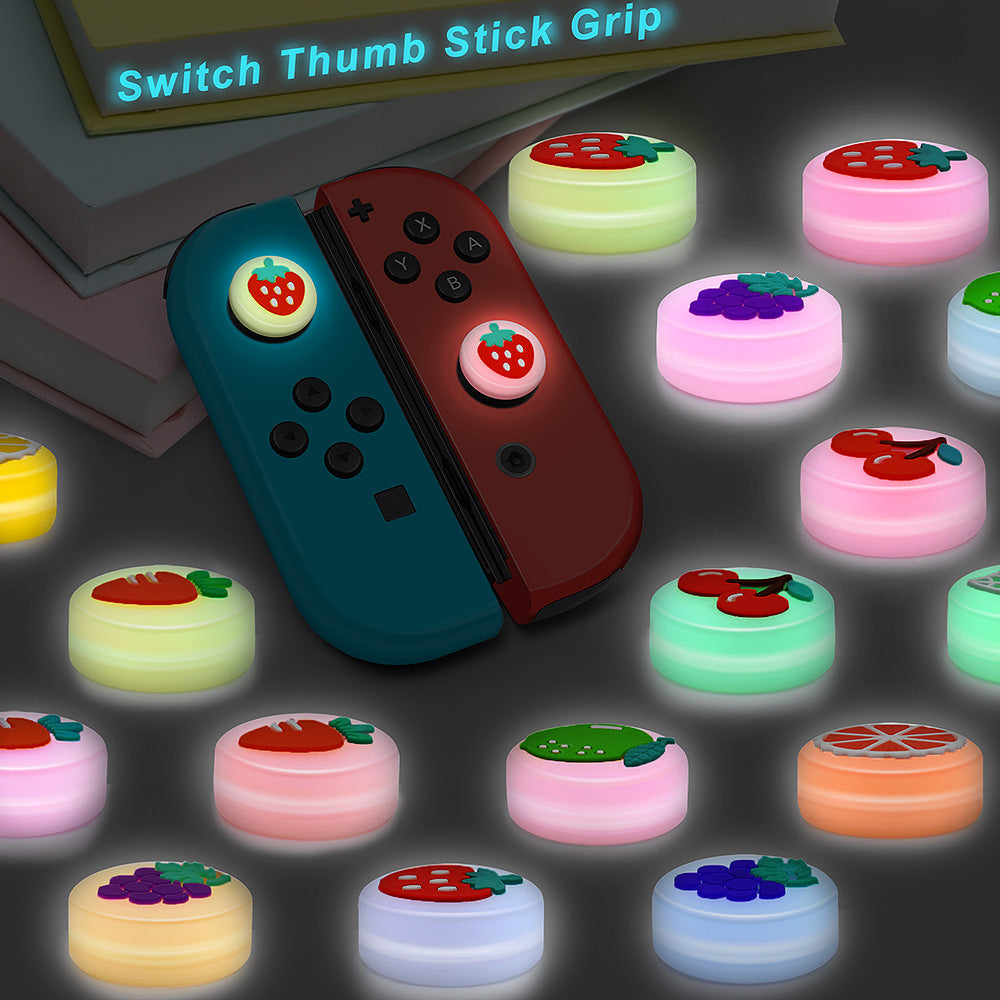 Suitable for Nintendo switch handle rocker button cap switch handle rocker silicone cap luminous cap