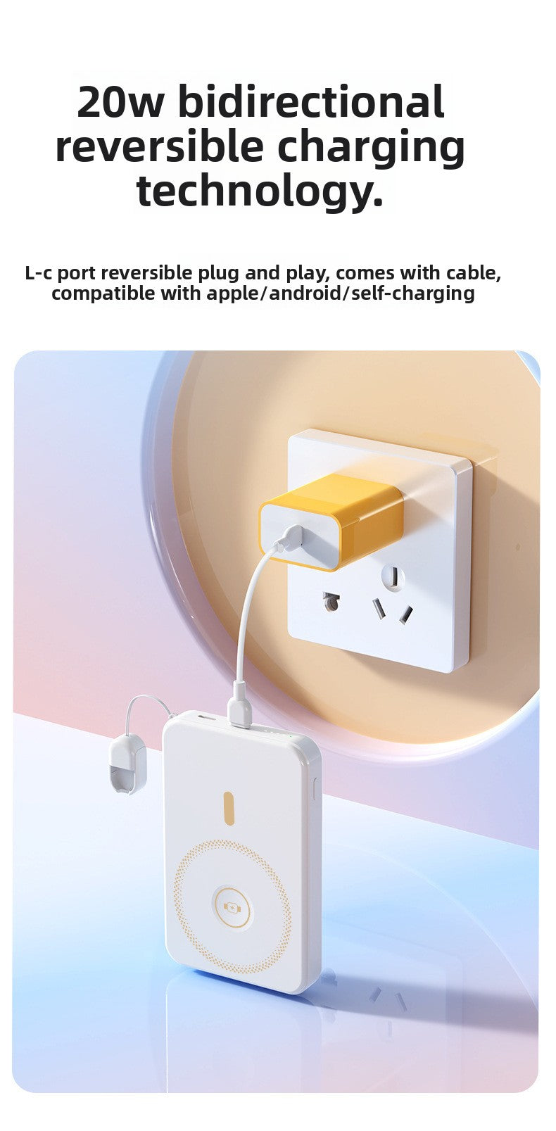 Magsafe magnetic wireless power bank super fast charging 10000 mAh rechargeable watch mobile power supply