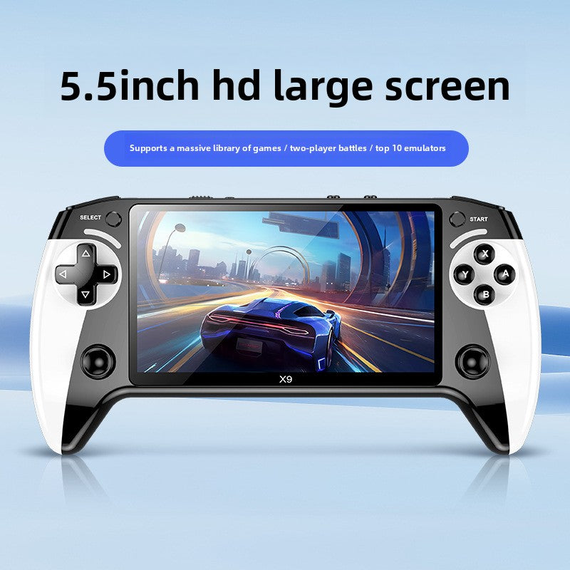 5.5" inch x9 IPS HD PSP lINUX 2000mAh type C rechargable games Handheld Game Player console supporting wireless gamepad connected