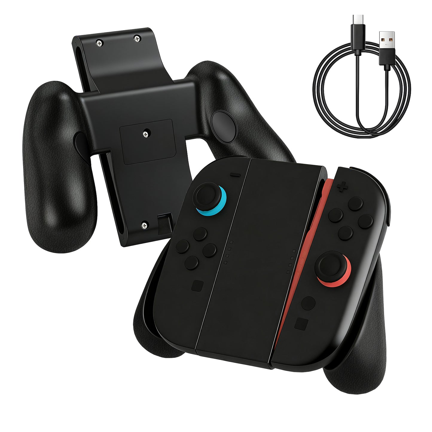 For Nintendo Switch 2 joycon Charging Grip with Macro Back Key Mapping Handlebar