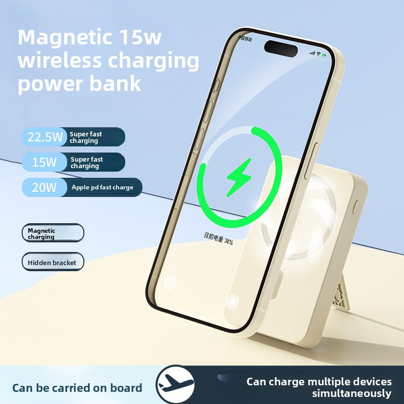 Magsafe magnetic power bank 22.5W fast charging mini with cable mobile power supply