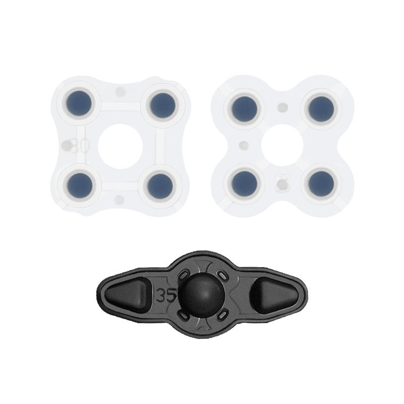 Gamepad conductive glue ps4 handle silicone buttons, suitable for 360 white conductive buttons silicone wholesale