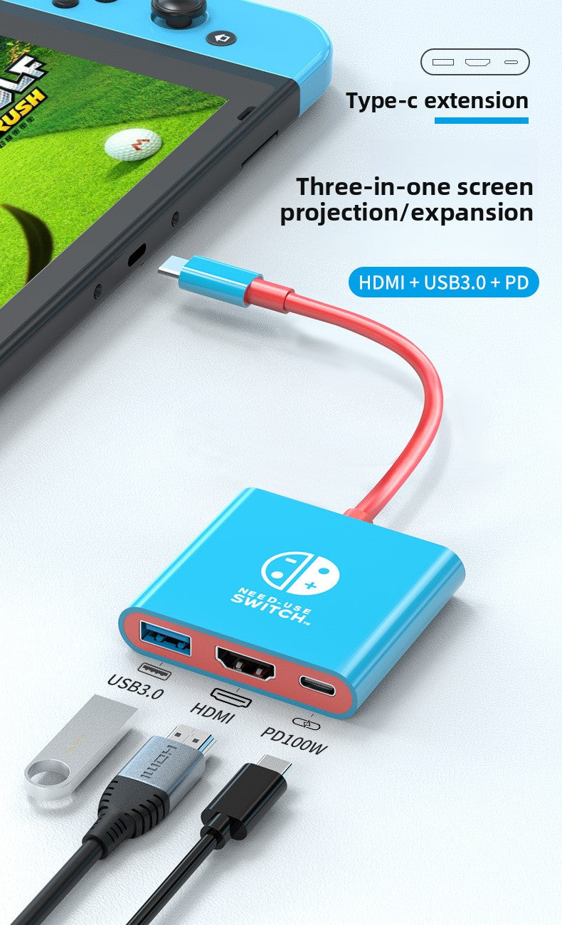 Game console Portable screen projector OLED host converter Dock HDMI 4K 60Hz connection base