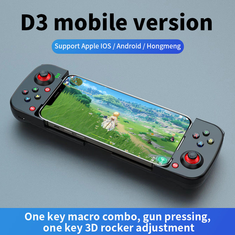 D3 wireless mobile phone gamepad Bluetooth 5.0 Android ios direct connection MFI Bluetooth stretching gamepad to eat chicken