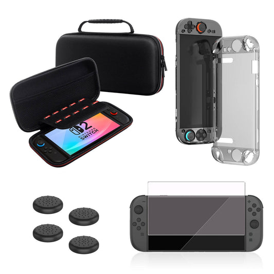 Applicable to Nintendo Switch 2 host protection set Switch 2 storage bag protective case tempered film set
