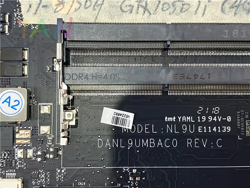 (Shipping fee not include)雷神  motherboard  system board 雷神911 DANL9UMBAC0 I7-8750 GTX1050 4GB