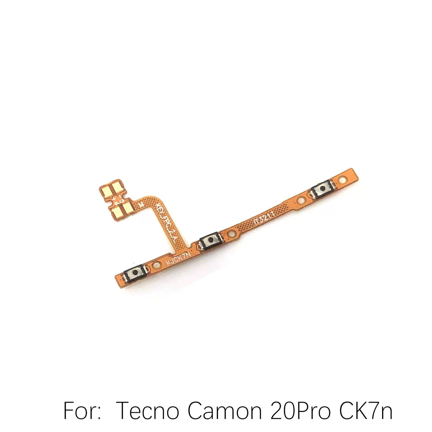 For Tecno Camon20 Spark7 10Pro Power cable Switch on of ribbon flex CK6n CK7n KE5 KF6 K17