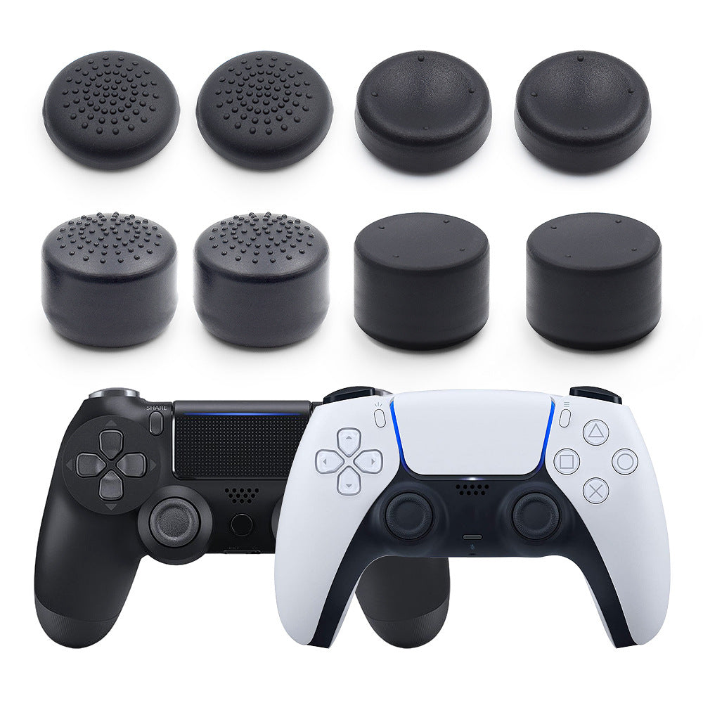 PS4/PS5 handle rocker cap gamepad rocker button cap 8-piece set PS5 silicone protective cap high and low cap